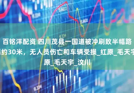 百铭洋配资 四川茂县一国道被冲刷致半幅路基垮塌约30米，无人员伤亡和车辆受损_红原_毛天宇_汶川